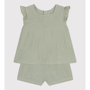 Baby-ensemble 3 maand - 3 jaar PETIT BATEAU. Katoen materiaal. Maten 6 mnd - 67 cm. Groen kleur