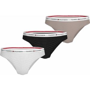 Set van 3 slips Lace TOMMY HILFIGER. Polyamide materiaal. Maten XS. Zwart kleur