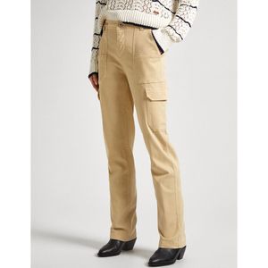 Rechte broek in cargo stijl PEPE JEANS. Katoen materiaal. Maten S. Beige kleur