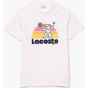 T-shirt met ronde hals in jersey met logo LACOSTE. Katoen materiaal. Maten XL. Wit kleur