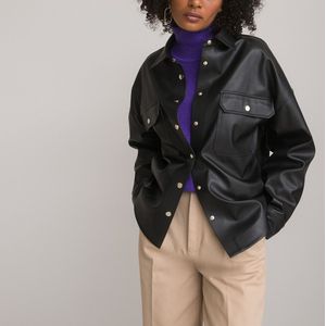 LA REDOUTE COLLECTIONS - Overhemd - Zwart - Polyurethaan - Oversized Model