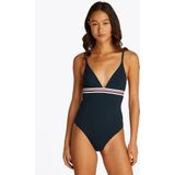 TOMMY HILFIGER - Badpak TH Global Stripe - Blauw - 75% Polyamide, 25% Elasthan