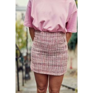 LA PETITE ÉTOILE - JESSIE - Korte Rechte Rok - Roze - Polyester