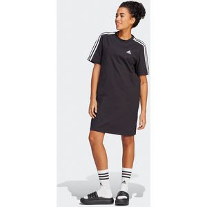 T-shirt jurk Essentials 3-Stripes ADIDAS SPORTSWEAR. Katoen materiaal. Maten M. Zwart kleur