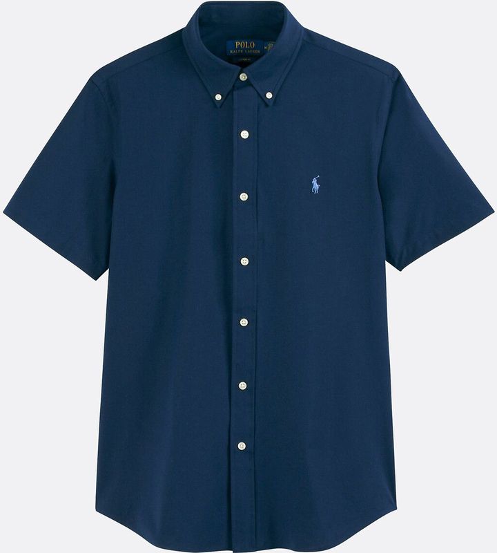 POLO RALPH LAUREN - Aansluitend Hemd - Marineblauw - Katoen