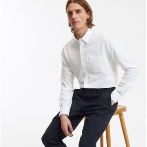 GILLES LA REDOUTE COLLECTIONS - Recht Oxford Overhemd - Wit - Bio Katoen