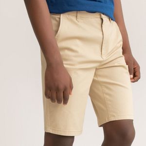 Chino bermuda LA REDOUTE COLLECTIONS. Katoen materiaal. Maten M. Beige kleur