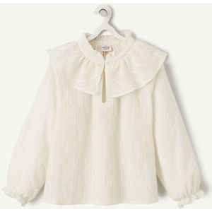 Blouse met lange mouwen TAPE A L'OEIL. Katoen materiaal. Maten 12 jaar - 150 cm. Beige kleur