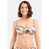 SANS COMPLEXE - Stay Cation - Bandeau Bikini-BH - Wit - Microvezel