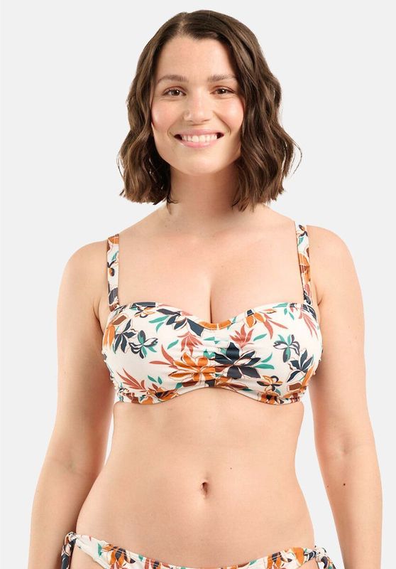 SANS COMPLEXE - Stay Cation - Bandeau Bikini-BH - Wit - Microvezel