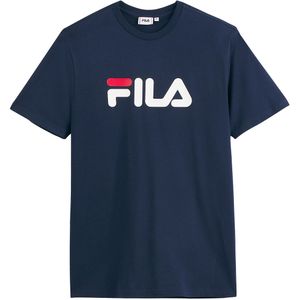 T-shirt met korte mouwen en groot logo, Foundation FILA. Katoen materiaal. Maten L. Blauw kleur