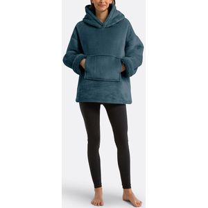 Javi - Plaid Fleece Sweater - Inktblauw - Unisex - 100% Gerecycled Polyester