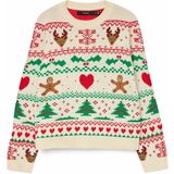 Kerstmis trui VERO MODA. Acryl materiaal. Maten M. Wit kleur