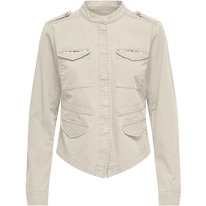 ONLY - Kort Jasje - Gebroken Wit - Katoen - Recht Model