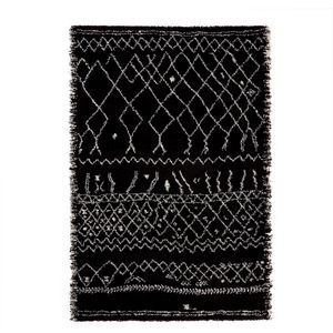 Vloerkleed in berberstijl XL Afaw LA REDOUTE INTERIEURS. Polypropyleen materiaal. Maten 240 x 330 cm. Zwart kleur