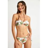 Banana Moon - Dasia Kaelua - Bikinislip - Wit - Bloemenprint - 80% Polyamide