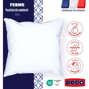 DODO - Hoofdkussen STEVIG - Wit - Synthetisch - 100% Polyester Vulling