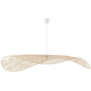 Hanglamp in luchtig bamboe Ø130 cm, Ezia LA REDOUTE INTERIEURS. Bamboe materiaal. Maten één maat. Beige kleur