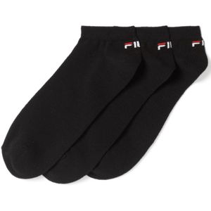 Fila - Invisible Socks 3-Pack - Sneakersokken - 35-38 - Zwart