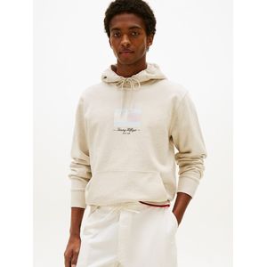 TOMMY HILFIGER - Hoodie - Beige - Katoen