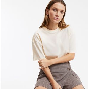 LA REDOUTE COLLECTIONS - T-shirt - Geel - Katoen - Korte Mouwen