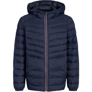 Donsjas met kap JACK & JONES JUNIOR. Nylon/polyamide materiaal. Maten 14 jaar - 162 cm. Blauw kleur