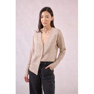 MOLLY BRACKEN - Gebreid Vest - Beige - Ajour Tricot