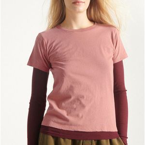 GAMIPY - AMERICAN VINTAGE - T-shirt - Oudroze - Katoen - Korte Mouwen - Ronde Hals