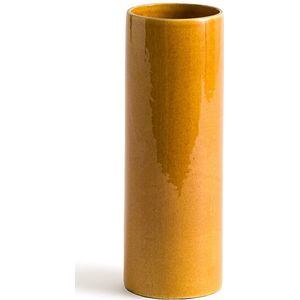 Vaas in aardewerk H26,5 cm, Anastase LA REDOUTE INTERIEURS. Keramiek materiaal. Maten één maat. Geel kleur