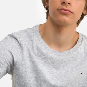 T-shirt met lange mouwen TOMMY HILFIGER. Katoen materiaal. Maten 16 jaar - 174 cm. Grijs kleur