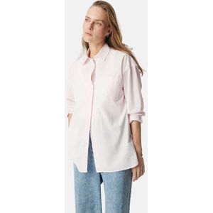 IKKS - Gestreept Hemd - Lichtroze - Katoen - Lange Mouwen