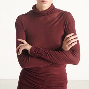 American Vintage - Massachusetts - T-shirt - Druif - Katoen