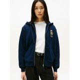 TOMMY HILFIGER - Zip-up Hoodie - Marine - Katoen