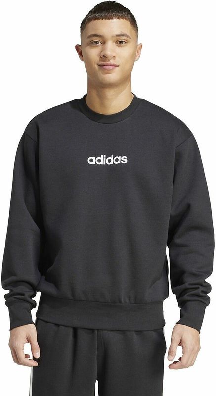 ADIDAS SPORTSWEAR - Essentials Linear - Sweater - Zwart - Katoen
