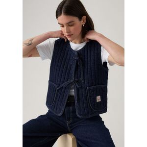 Mouwloos vest LEVI'S. Katoen materiaal. Maten S. Blauw kleur