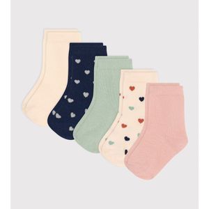 5 paar sokken in katoen PETIT BATEAU. Katoen materiaal. Maten 23/26. Multicolor kleur