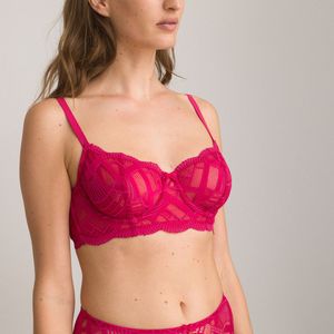 LA REDOUTE COLLECTIONS - Rosalba - Bustier BH - Roze - Kant