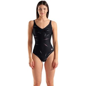 ARENA - U Back - Badpak - Zwart - 1-delig - Sportuitsnijding achteraan