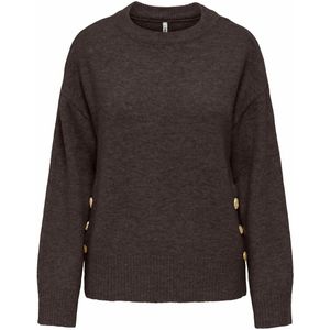 ONLY - ONLRENE - Trui - Chocoladebruin - Losse Pasvorm - Lange Mouw