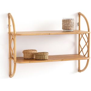 Malu - Dubbele Wandplank - Naturel - Rotan