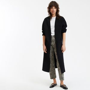 LA REDOUTE COLLECTIONS - Lang Vest - Zwart - Viscose - Gebreid