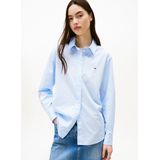 Tommy Jeans - Comfort Fit Blouse - Katoen - Lange Mouwen - All-over Motief