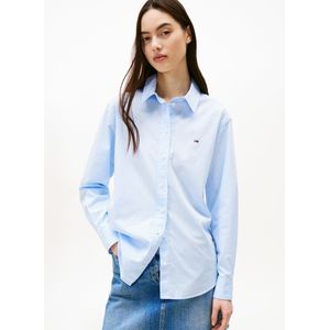 Tommy Jeans - Comfort Fit Blouse - Katoen - Lange Mouwen - All-over Motief