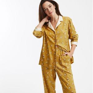 Bedrukte pyjama met lange mouwen LA REDOUTE COLLECTIONS. Viscose materiaal. Maten 50 FR - 48 EU. Multicolor kleur