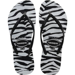 Teenslippers Slim Animals Glitter HAVAIANAS. Rubber materiaal. Maten 37/38. Zwart kleur