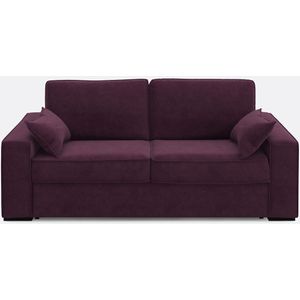 Bank-bed fluweel, mousse Cécilia LA REDOUTE INTERIEURS. Fluweel materiaal. Maten 2-zit. Rood kleur