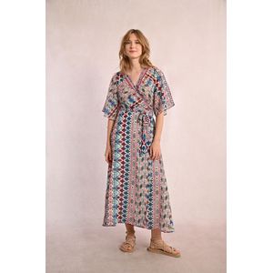 MOLLY BRACKEN - Wikkeljurk - Kastanje - Korte Mouwen - Polyester