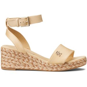 Sandalen met sleehak TOMMY HILFIGER. Polyester materiaal. Maten 40. Beige kleur