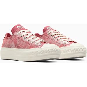 Sneakers All Star Lift Ox Pretty Patina CONVERSE. Leer materiaal. Maten 37. Roze kleur