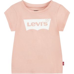 T-shirt met korte mouwen LEVI'S KIDS. Katoen materiaal. Maten 18 mnd - 81 cm. Roze kleur